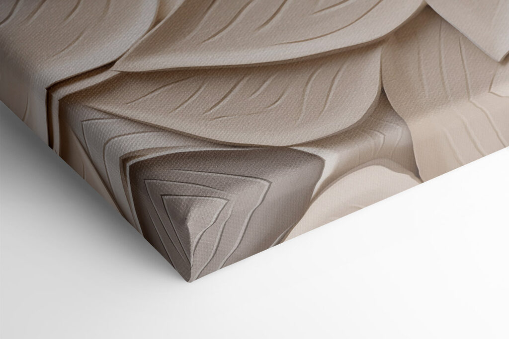 Intricate layers of stylized leaves