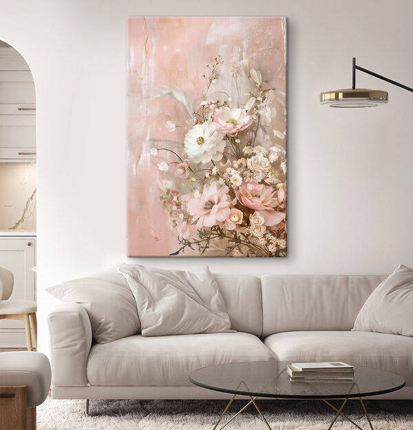 Quadri Quadri Fiori delicati su uno sfondo tenue (COD: s48564)