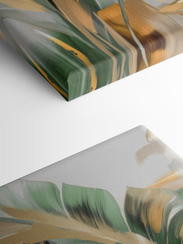 Vibrant leaves in elegant composition