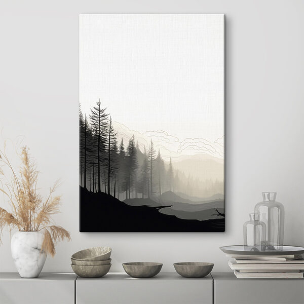 Quadri Paesaggio con alberi e montagne (COD: s48574) Quadri Quadri Paesaggio con alberi e montagne (COD: s48574)