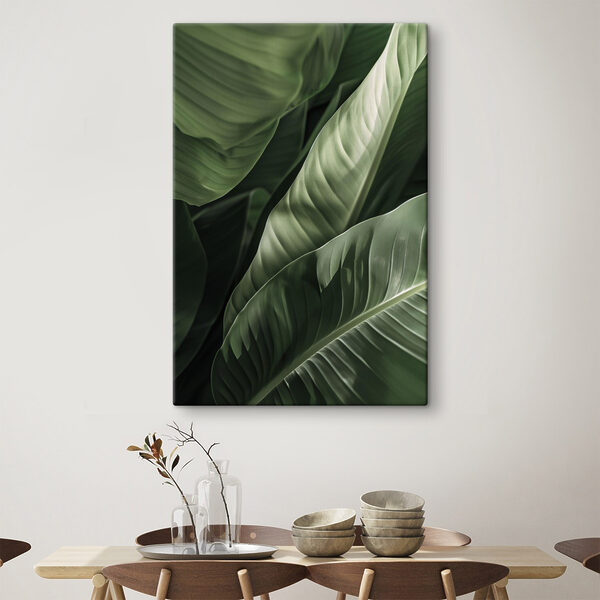 Quadri Foglie di un verde rigoglioso in una luce soffusa (COD: s48577) Quadri Quadri Foglie di un verde rigoglioso in una luce soffusa (COD: s48577)
