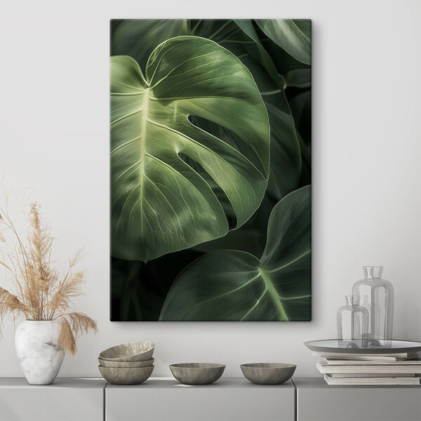 Quadri Foglie di un verde rigoglioso alla luce naturale (COD: s48578) Quadri Quadri Foglie di un verde rigoglioso alla luce naturale (COD: s48578)