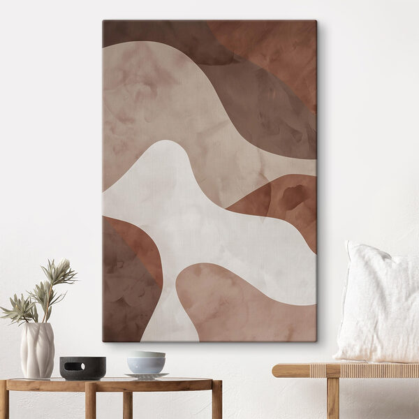 Brown and white wall