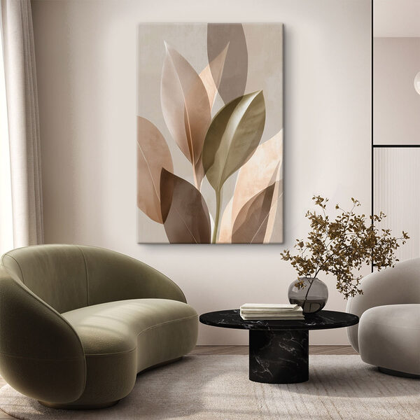 Quadri Foglie morbide dai colori tenui (COD: s48610) Quadri Quadri Foglie morbide dai colori tenui (COD: s48610)