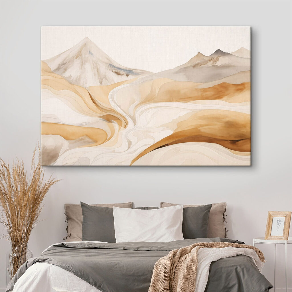 Watercolor painting of a desert landscape Watercolor painting of a desert landscape
