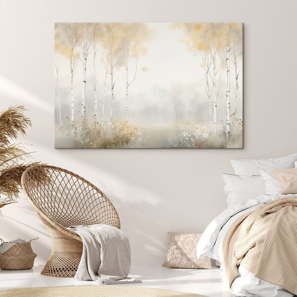 Quadri Dipinto raffigurante una foresta con alberi e fiori (COD: s48623) Quadri Quadri Dipinto raffigurante una foresta con alberi e fiori (COD: s48623)
