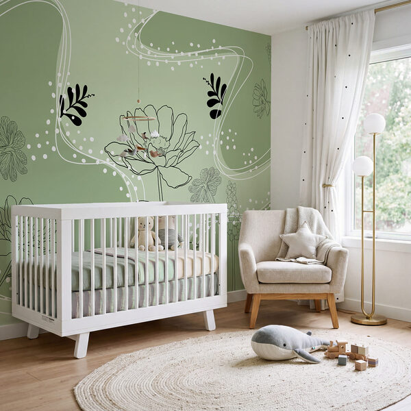 Disegno di fiori e foglie
