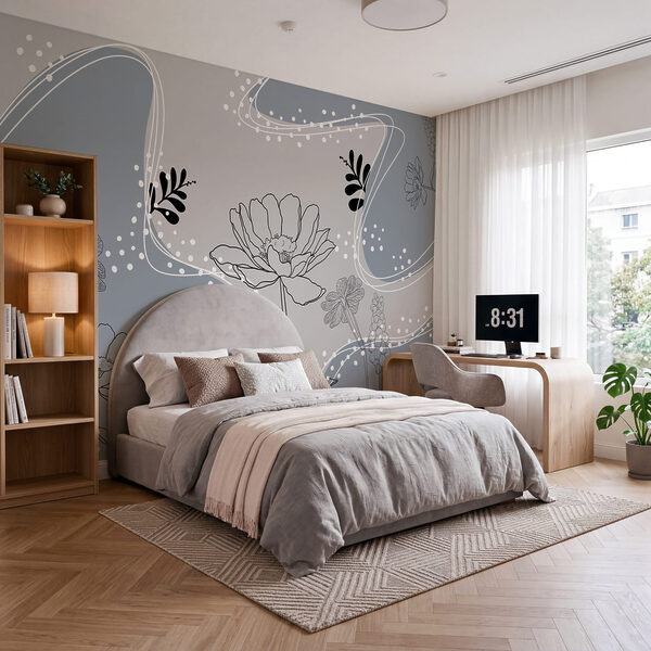 Disegno di fiori e foglie Disegno di fiori e foglie