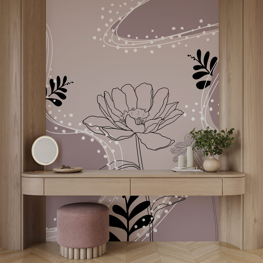 Disegno di fiori e foglie Disegno di fiori e foglie