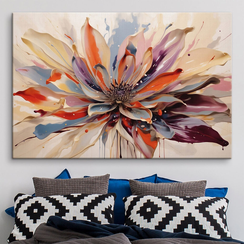 Painting of a flower Painting of a flower