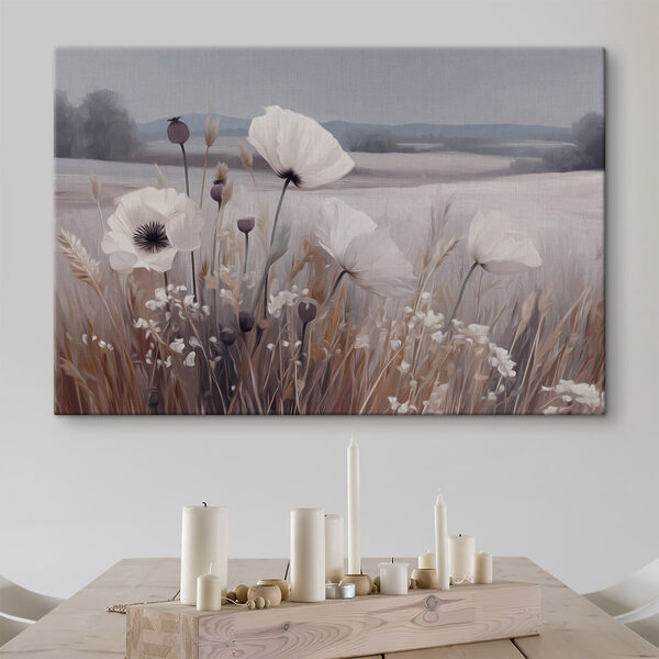 Soft blooms in a serene landscape