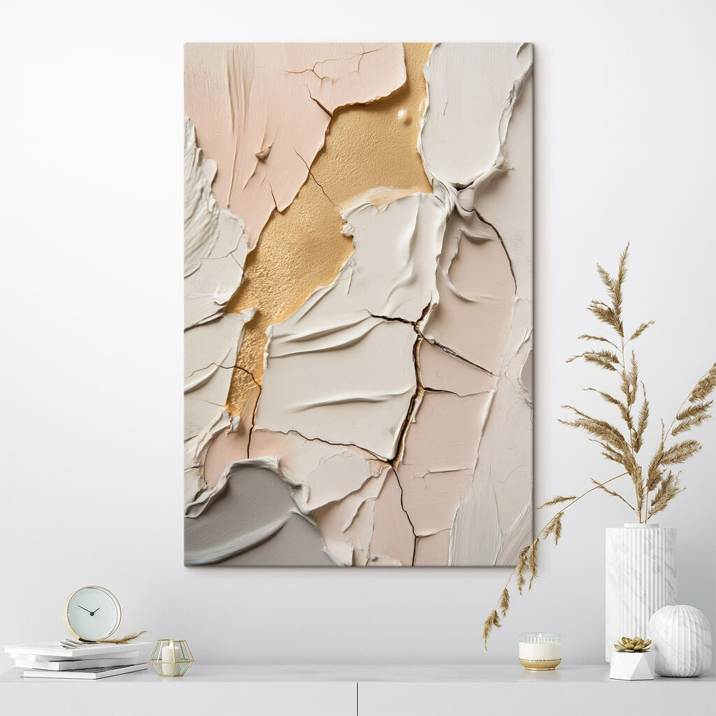 Abstract textures in soft hues