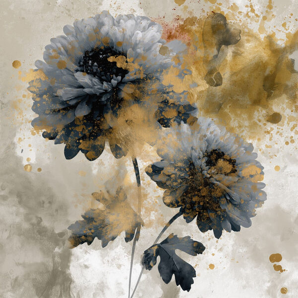 - Elegant floral design with vibrant hues - Elegant floral design with vibrant hues