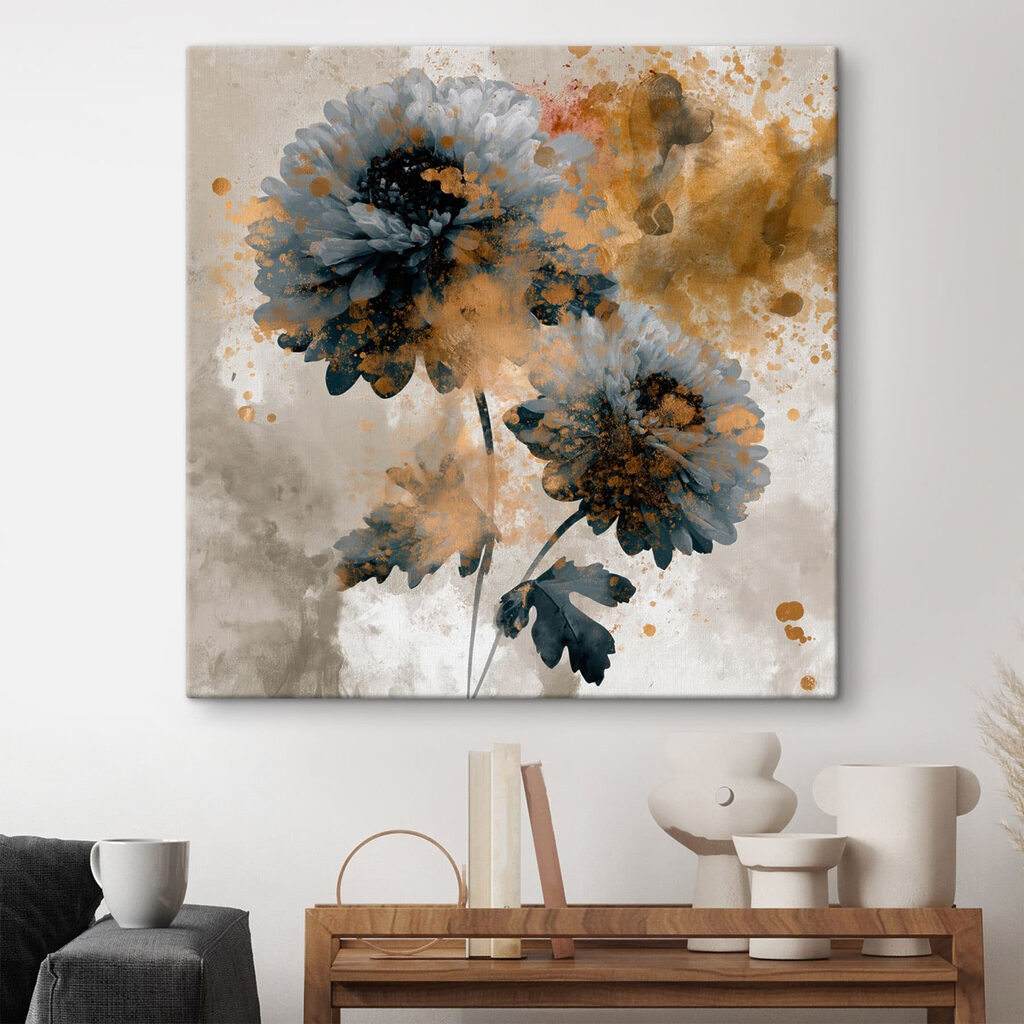 - Elegant floral design with vibrant hues - Elegant floral design with vibrant hues