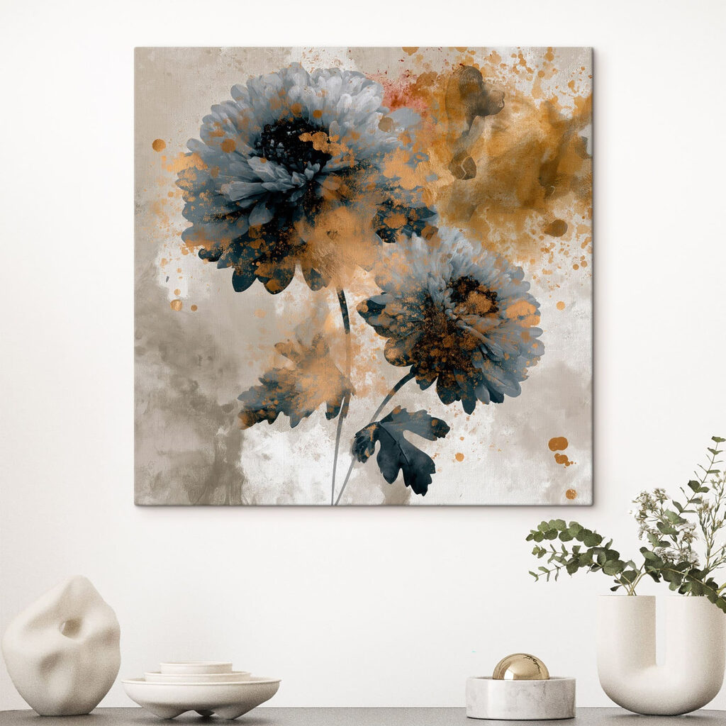 - Elegant floral design with vibrant hues - Elegant floral design with vibrant hues