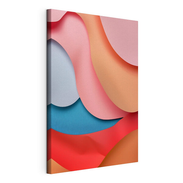 Strati colorati di arte con la carta Quadri Strati colorati di arte con la carta