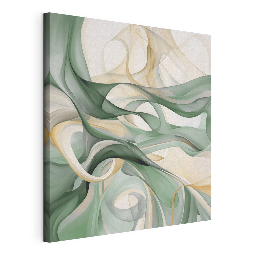 Green and white swirls Green and white swirls