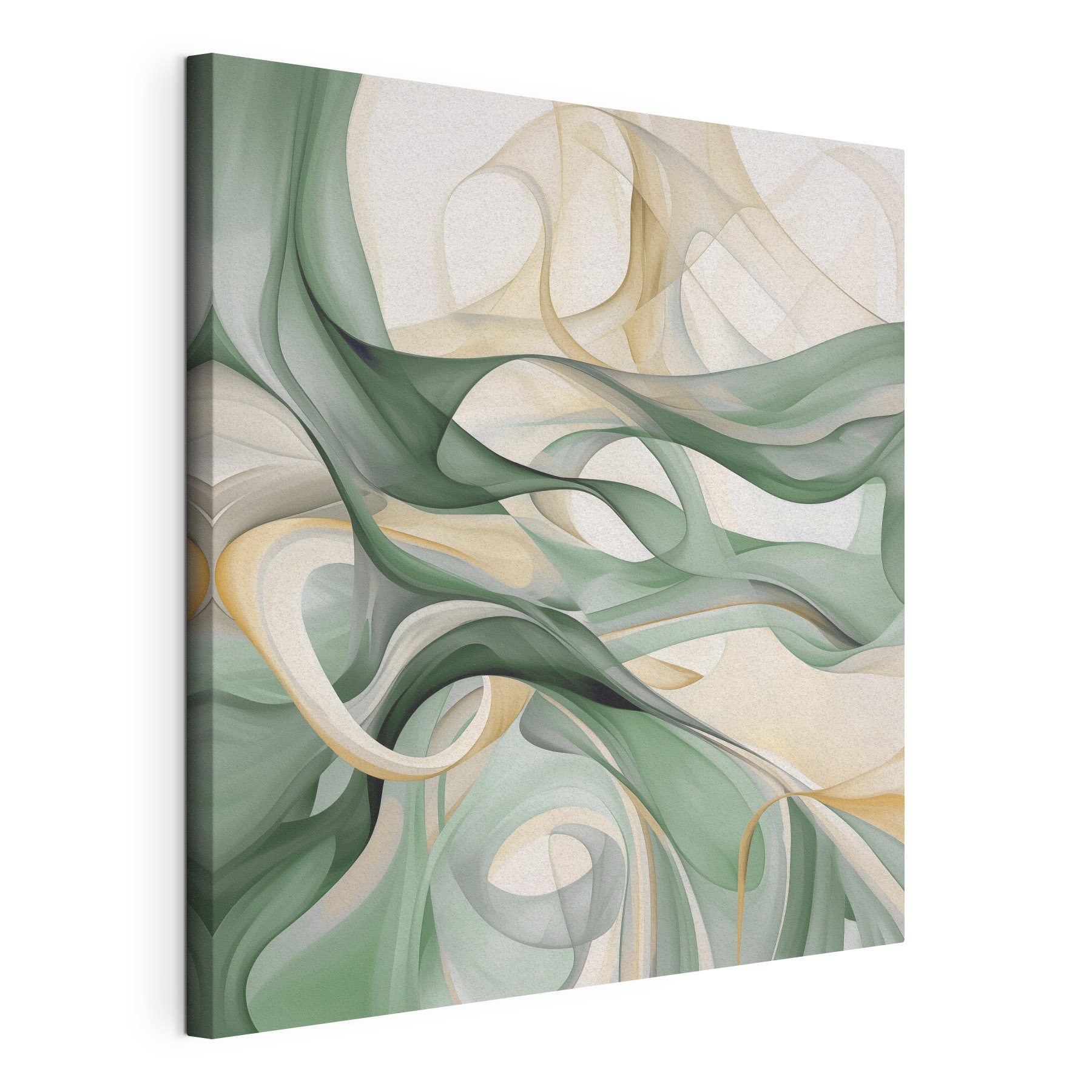 Green and white swirls Green and white swirls