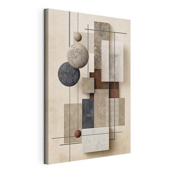 Decorazioni murali con diverse texture e cerchi Quadri Decorazioni murali con diverse texture e cerchi
