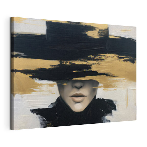 Quadri Dipinto raffigurante una donna con un cappello sugli occhi (COD: s49803) Quadri Quadri Dipinto raffigurante una donna con un cappello sugli occhi (COD: s49803)