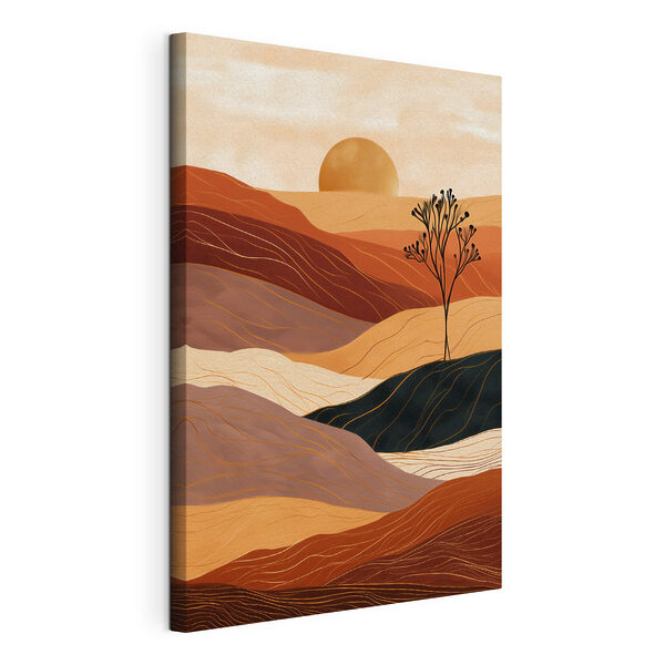 Quadri Paesaggio con un albero e delle colline (COD: s49817) Quadri Quadri Paesaggio con un albero e delle colline (COD: s49817)