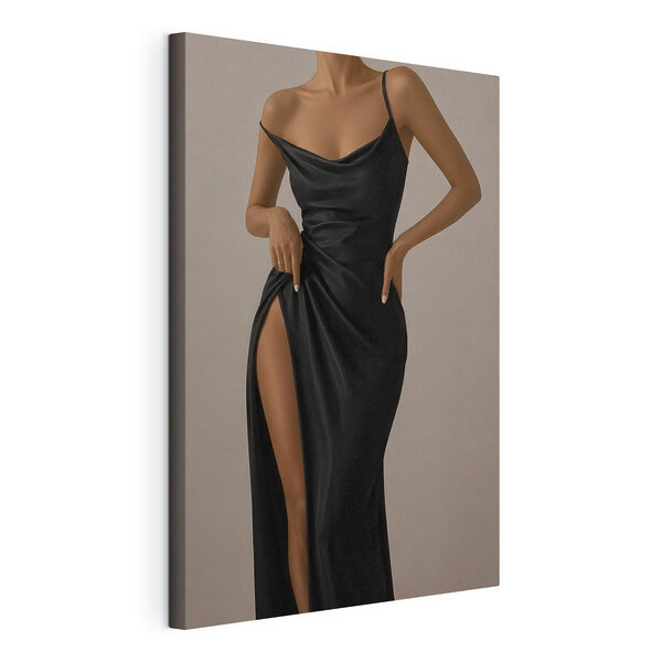Donna con un vestito nero Quadri Donna con un vestito nero
