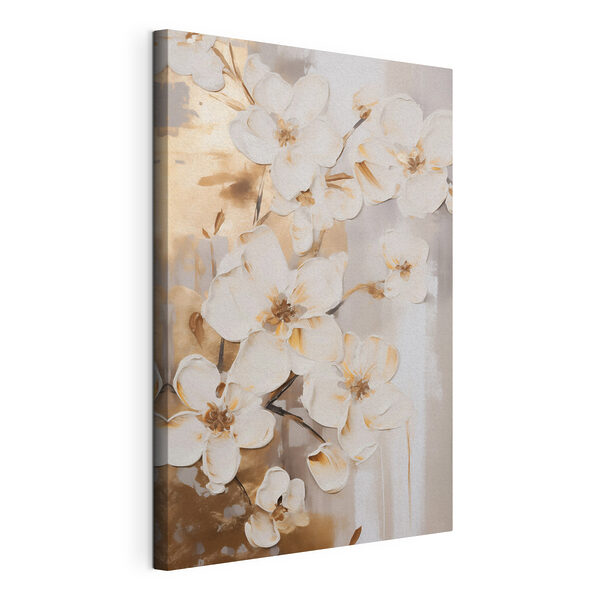 Painting of flowers on a wall Painting of flowers on a wall