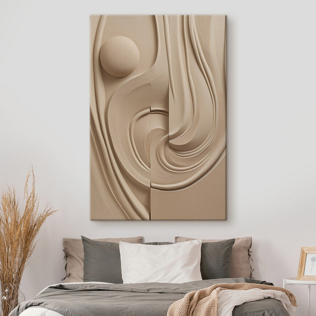 Flowing lines in neutral tones Flowing lines in neutral tones