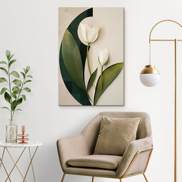 White flowers with green leaves White flowers with green leaves