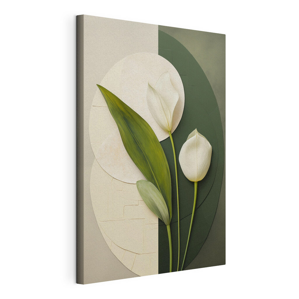 White flowers with green leaves White flowers with green leaves