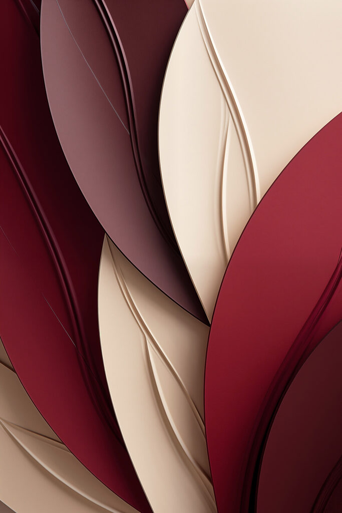 Flowing curves in warm hues Flowing curves in warm hues