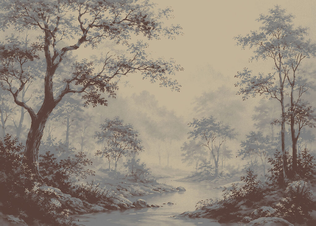 River running through a forest River running through a forest
