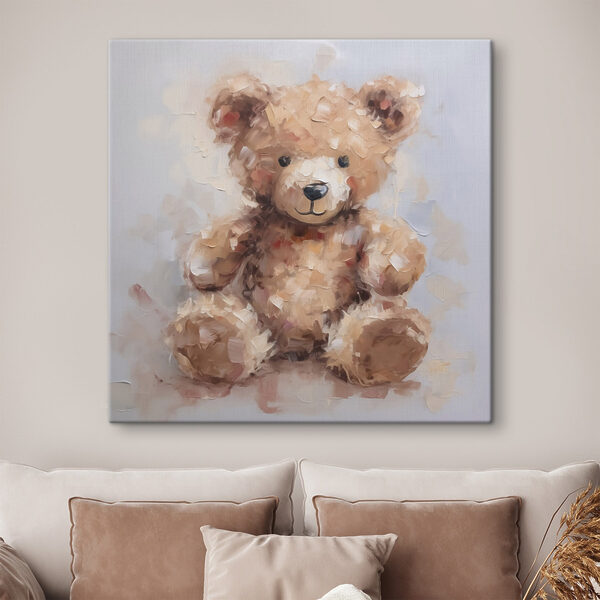 Painting of a teddy bear Painting of a teddy bear