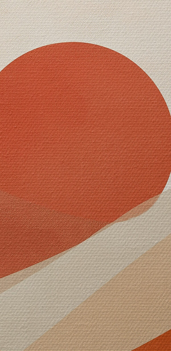 Red and white landscape
