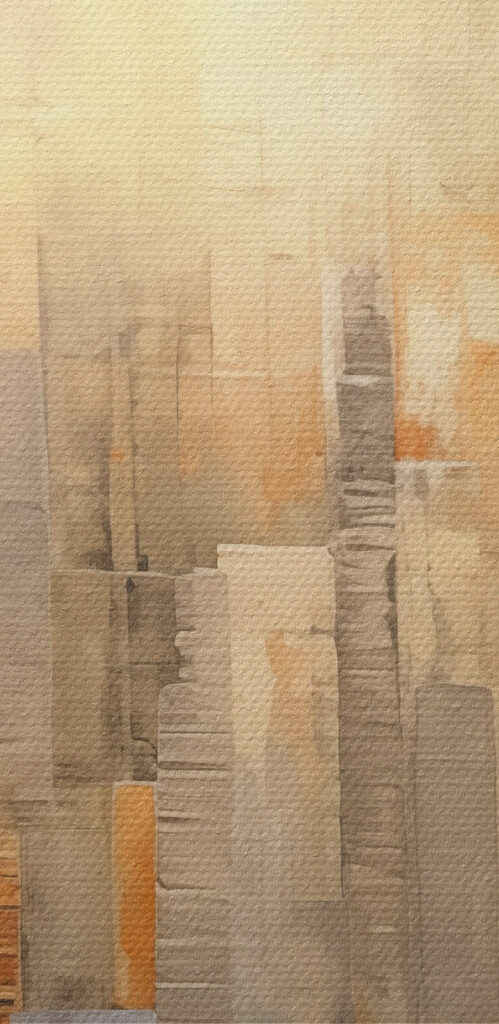 Painting of a city Painting of a city