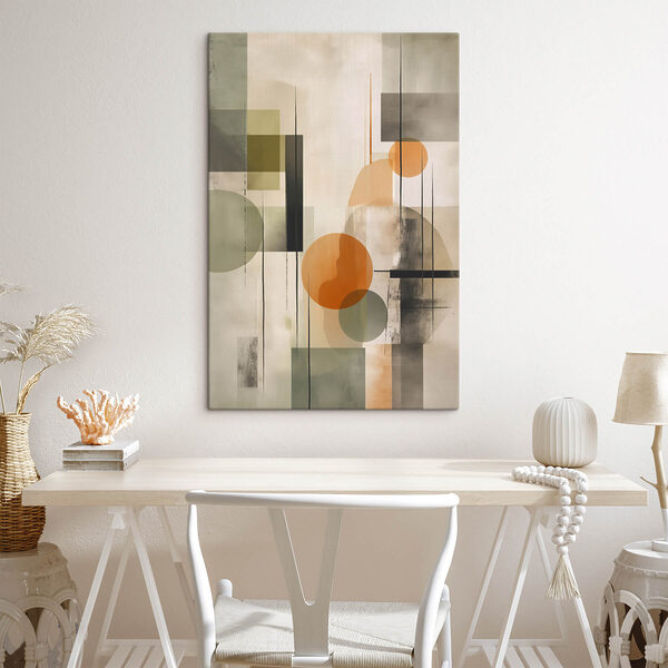 Painting of circles and squares Painting of circles and squares