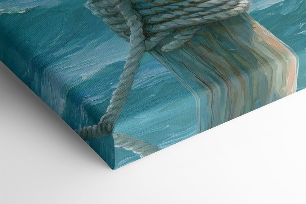 Bird standing on a post in front of a sailboat