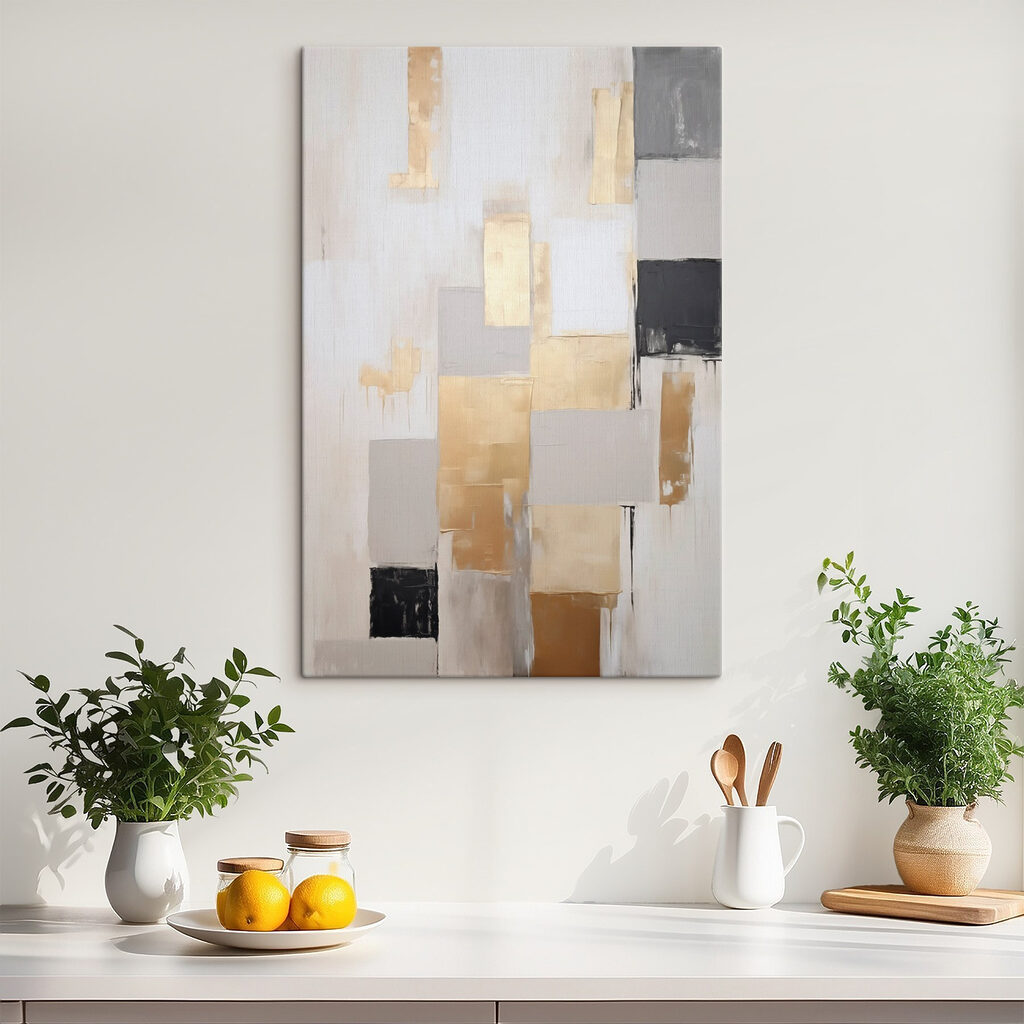 Painting of squares and rectangles Painting of squares and rectangles