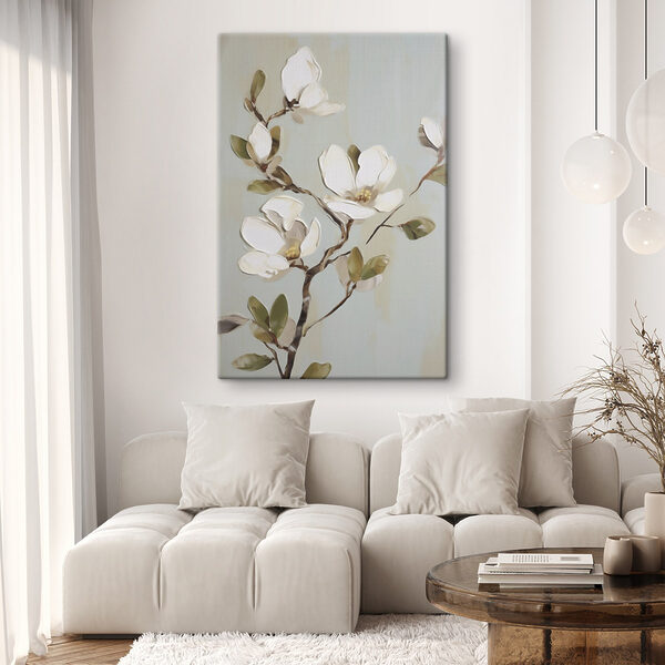 Painting of a white flower Painting of a white flower