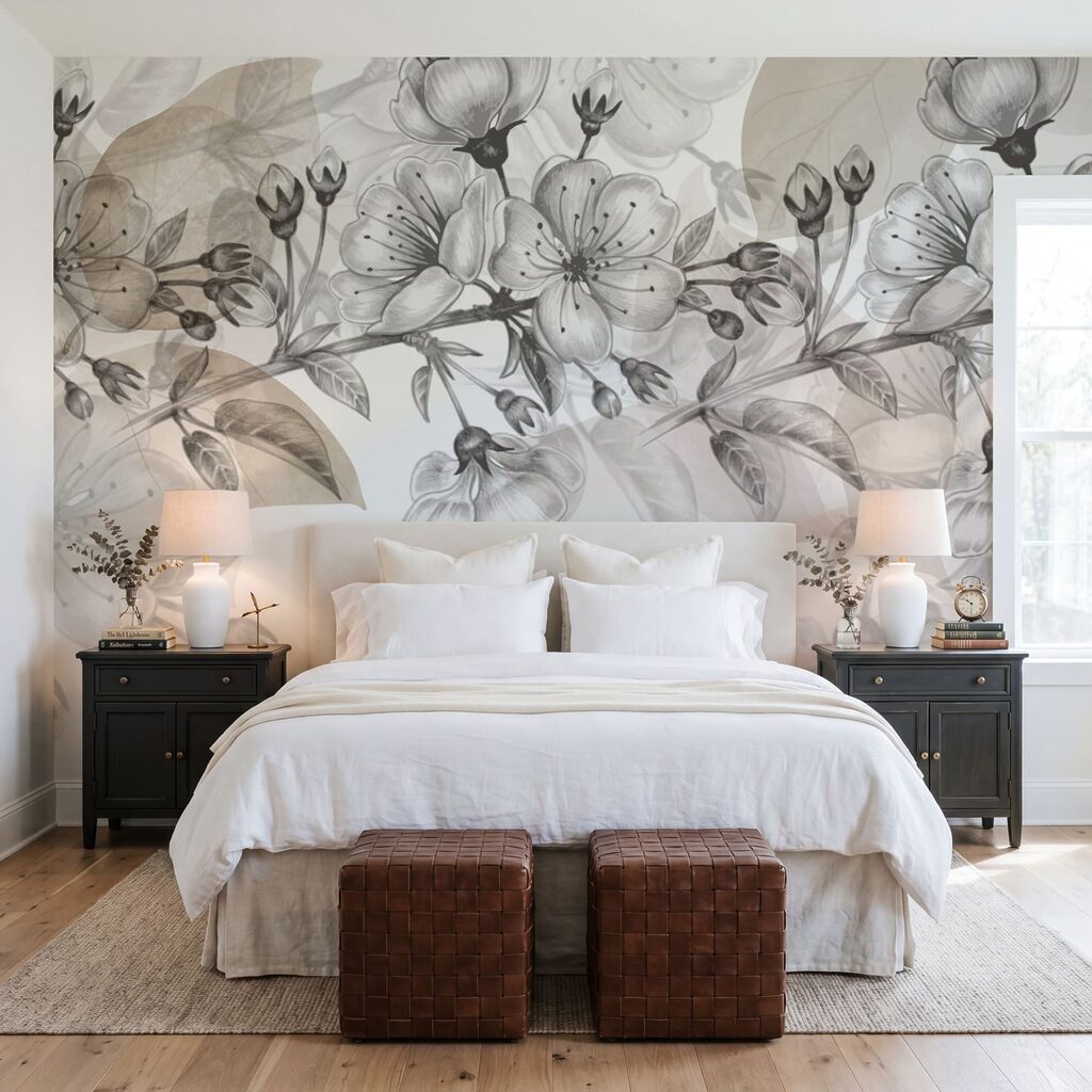 Disegno di un ramo con dei fiori Disegno di un ramo con dei fiori