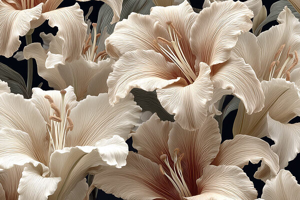 Delicate blossoms in soft hues Delicate blossoms in soft hues