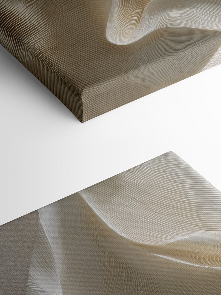 Flowing forms create soft elegance
