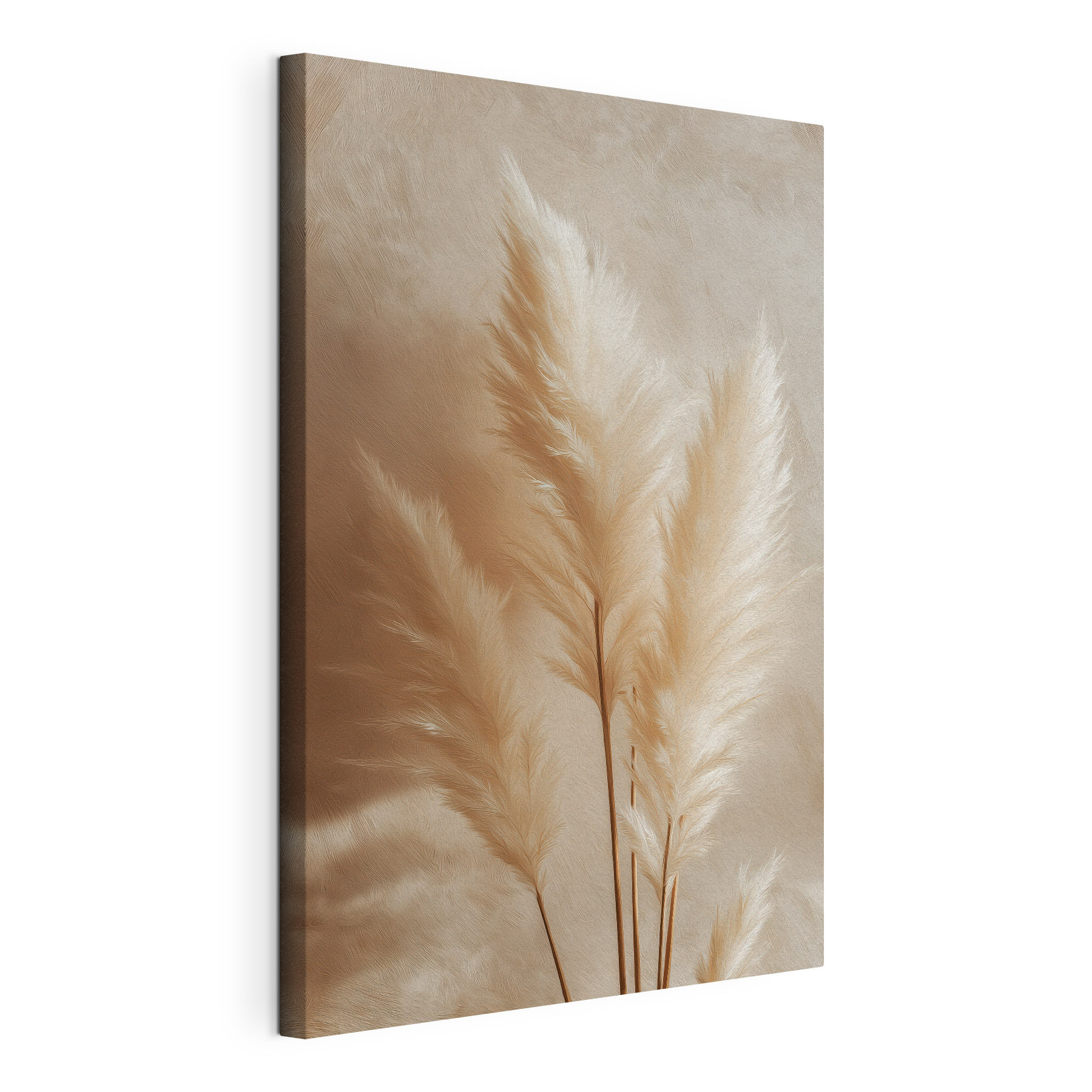Soft feathery plants in warm tones