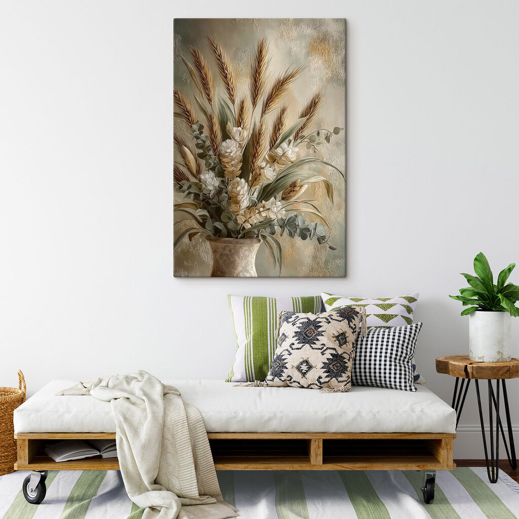 Painting of a bouquet of wheat Painting of a bouquet of wheat