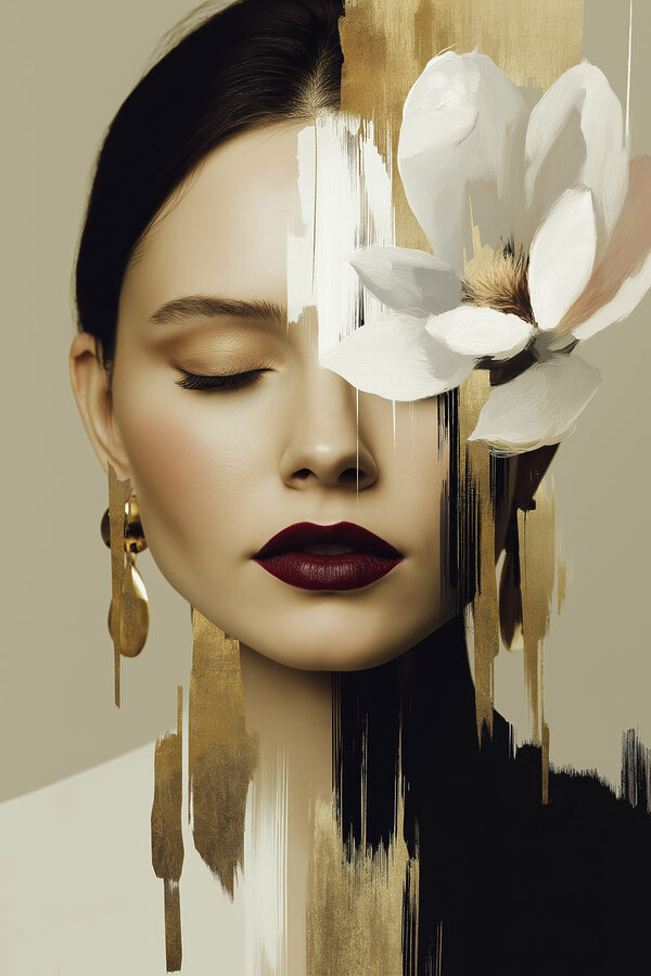 Ethereal beauty with artistic flair