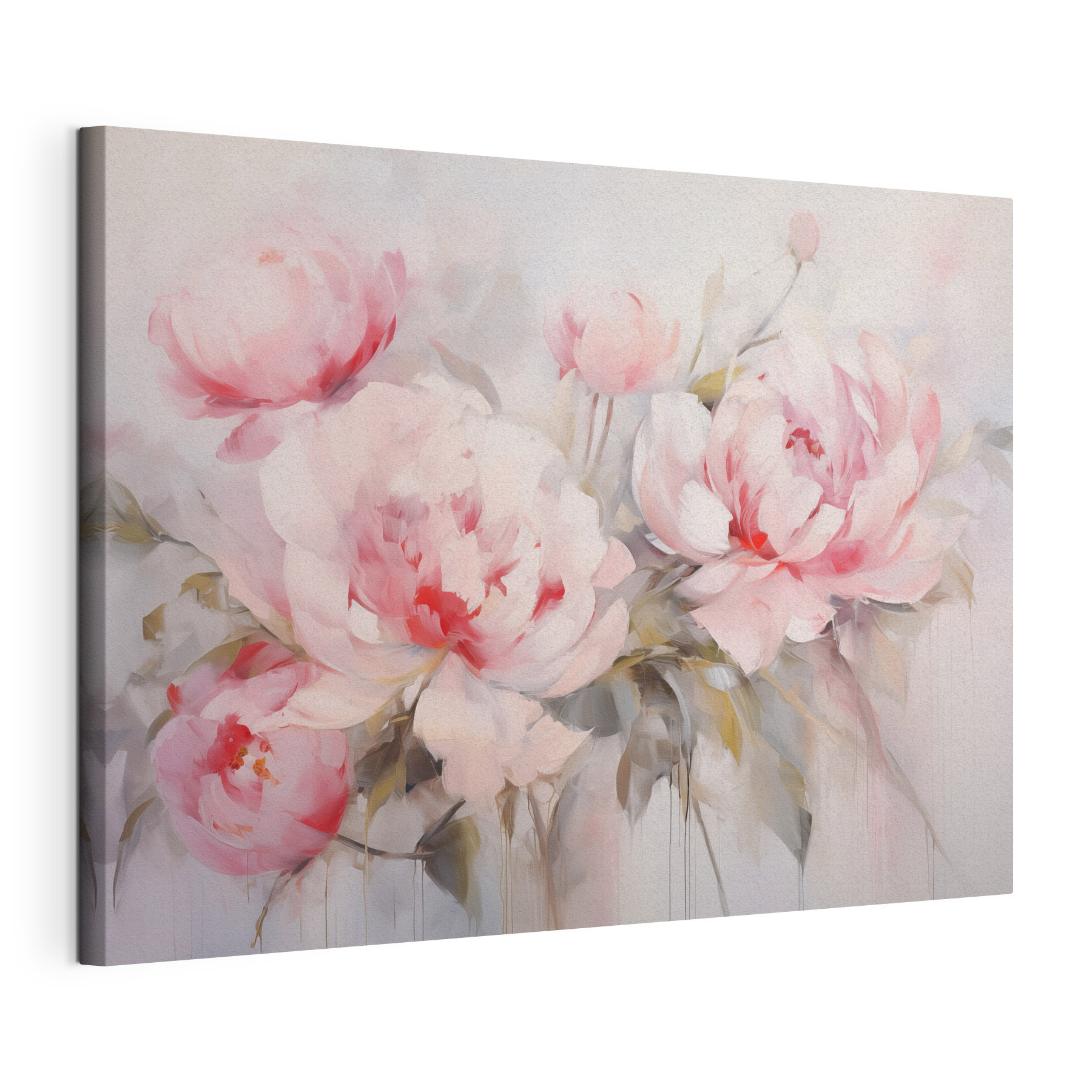 Painting of pink flowers