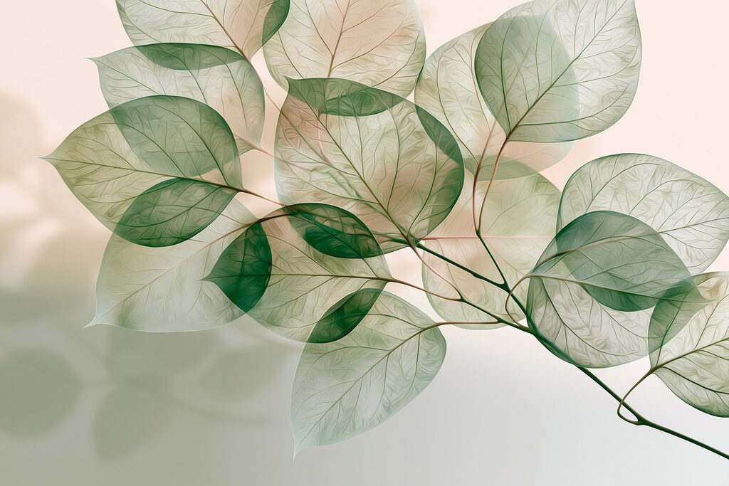 Translucent leaves in soft light Translucent leaves in soft light