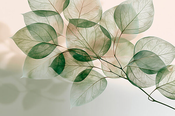 Translucent leaves in soft light Translucent leaves in soft light