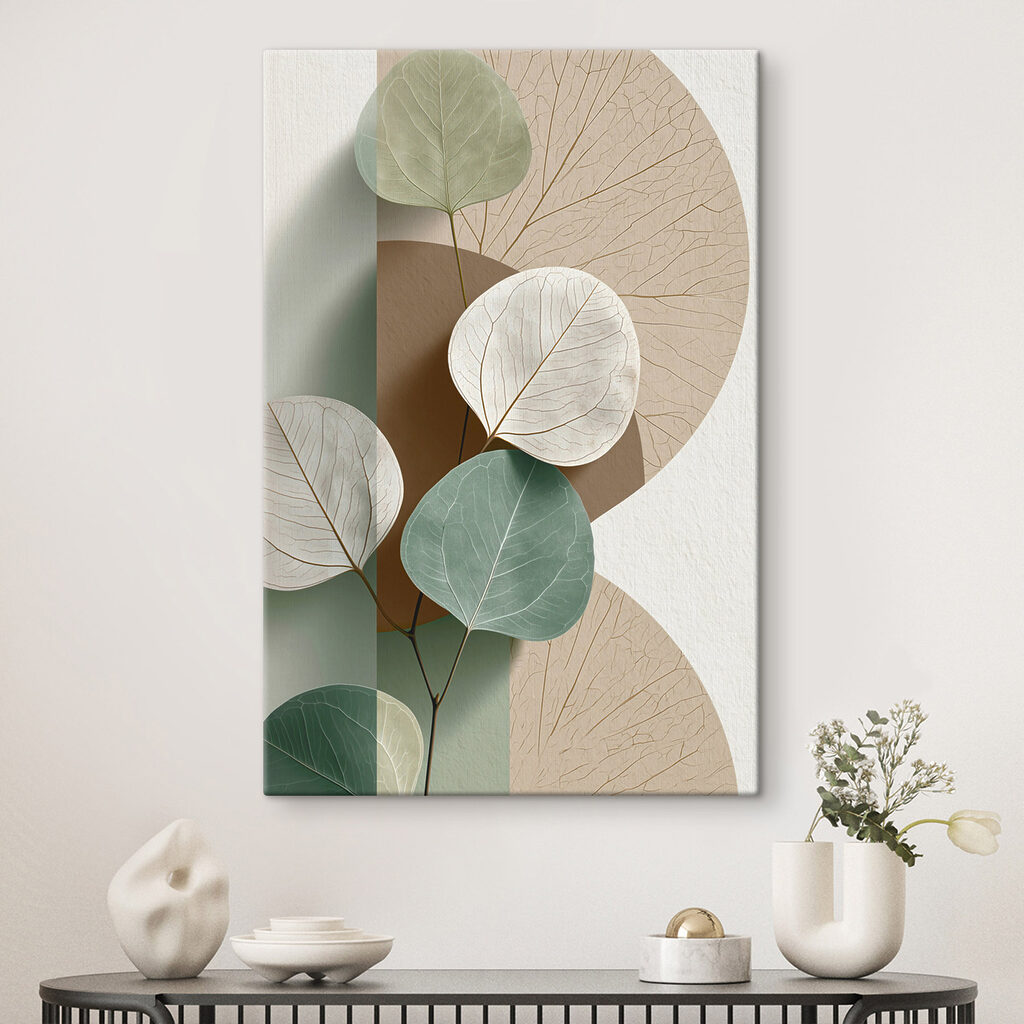 Serene leaves on a soft background Serene leaves on a soft background