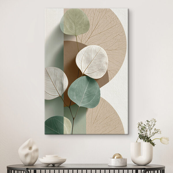 Serene leaves on a soft background Serene leaves on a soft background